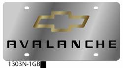 Eurosport Daytona - Eurosport Daytona 1303N-1GB Stainless License Plate Avalanche Bowtie Logo - Image 1