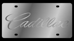 Eurosport Daytona - Eurosport Daytona 1202-3 Stainless License Plate Cadillac Script Logo - Image 1