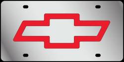 Eurosport Daytona - Eurosport Daytona 1301-4R Stainless License Plate Chevrolet Bowtie Logo - Image 1