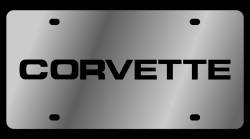 Eurosport Daytona - Eurosport Daytona 1354-1 Stainless License Plate C4 Corvette Logo - Image 1