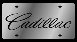 Eurosport Daytona - Eurosport Daytona 1202-1 Stainless License Plate Cadillac Script Logo - Image 1