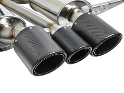aFe Power - aFe 49-36616-C 3" Exhaust Kit w/Tri-Carbon Tips for 17-21 Honda Civic Type R 2.0 - Image 2