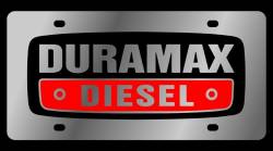 Eurosport Daytona - Eurosport Daytona 1309-1 Stainless License Plate Duramax Diesel Logo - Image 1