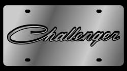 Eurosport Daytona - Eurosport Daytona 1437-1 Stainless License Plate Challenger Logo for Dodge - Image 1