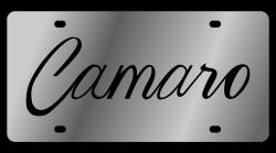 Eurosport Daytona - Eurosport Daytona 1347-1 Stainless License Plate Camaro Script Logo - Image 1