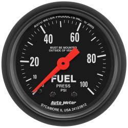 AutoMeter - AutoMeter 2612 Z-Series Fuel Pressure Mech Gauge 0-100PSI 2-1/16" Full Sweep - Image 1