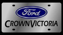 Eurosport Daytona - Eurosport Daytona 1555-1 Stainless License Plate Ford Crown Victoria Logo - Image 1