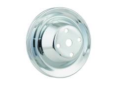Mr Gasket 4974 Chrome Water Pump Pulley-Single Groove for 69-85 Buick/Chevy/GMC