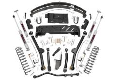 Rough Country Suspension Systems - Rough Country 61722 4.5" Long-Arm Lift Kit for 84-01 Jeep Cherokee XJ 4WD NP242 - Image 1