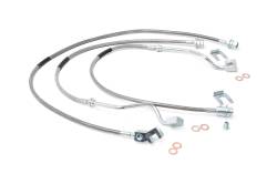 Rough Country Fr/Rr Stainless Brake Lines 99-04 Super Duty w/4"-8" Lift 89717