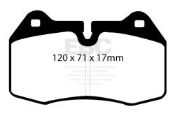 EBC Brakes - EBC Brakes DP31032C Redstuff Ceramic Low Dust Brake Pads - Image 1