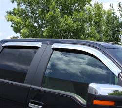 Auto Ventshade AVS - Auto VentShade 684109 Chrome Ventvisor Deflector 4PC for 09-25 Dodge Ram - Image 3