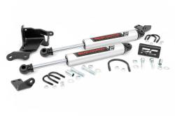 Rough Country 8730470 2.5"-8" Lift V2 Dual Steering Stabilizer for Jeep JL/JT