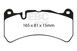 EBC Brakes - EBC Brakes DP41591R Yellowstuff Street & Track Brake Pads - Image 1