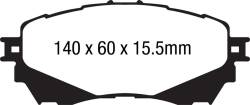 EBC Brakes - EBC Brakes DP42170R Yellowstuff Street & Track Brake Pads for 14-18 6 - Image 1