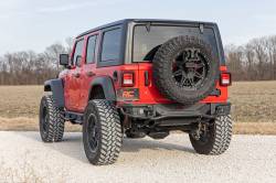 Rough Country Suspension Systems - Rough Country 10648 Tubular Black Rear Bumper for 18-26 Jeep Wrangler JL - Image 4