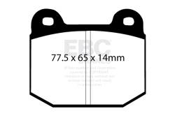 EBC Brakes - EBC Brakes DP4197/2R Yellowstuff Street/Track Brake Pads - Image 1