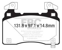 EBC Brakes - EBC Brakes DP43028R Yellowstuff Street & Track Brake Pads - Image 1