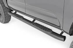 Rough Country 4.5" Oval Tube Nerf Steps Black for 05-23 Tacoma Double 21008