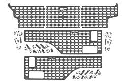 Rough Country 10634 MOLLE Bed Panel Kit Front/Sides for 20-26 Jeep Gladiator JT