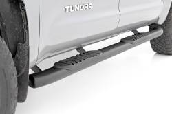 Rough Country Suspension Systems - Rough Country 4.5" Oval Tube Nerf Steps Black for 07-21 Tundra CrewMax 21009 - Image 3