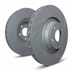 SP Performance D55-125 Diamond GREY Zinc Rear Rotors 06-10 Impala/Monte Carlo