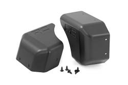 Rough Country 1047 Stubby Bumper End Caps Black for 07-18 Jeep Wrangler JK