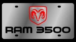 Eurosport Daytona - Eurosport Daytona 1457-1 Stainless License Plate RAM 3500 Logo for Dodge - Image 1