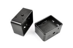 Rough Country 5" Steel Rear Leaf Spring Lift Blocks Pair 6596