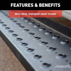 ARIES - ARIES 2055545 RidgeStep Commercial Running Boards w/Mounting Brackets - Image 5