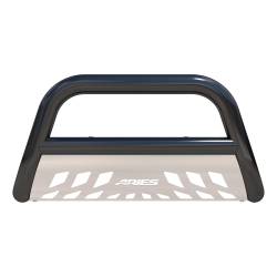 ARIES - ARIES B35-5005 ARIES Bull Bar 3" w/Stainless Skid Plate Black - Image 3