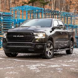ARIES - ARIES B2891 6" x 91" Black Aluminum Oval Side Bars No Brackets - Image 2