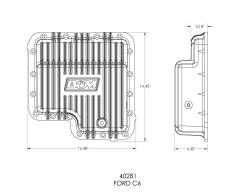 B&M - B&M 40281 Cast Aluminum Automatic Trans Oil Pan for Ford/Lincoln/Mercury - Image 2