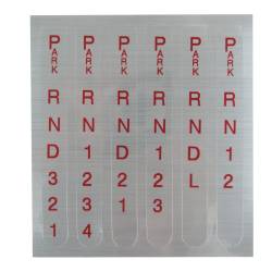 B&M - B&M 80848 Automatic Transmission Shift Indicator Window Or Decal Reverse Pattern - Image 1