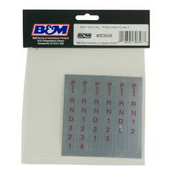 B&M - B&M 80848 Automatic Transmission Shift Indicator Window Or Decal Reverse Pattern - Image 2