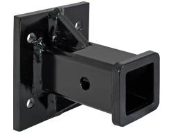 Buyers Black Receiver Tube 2" ID x 6 Long Welded 1/2 Mount Plate 1804055