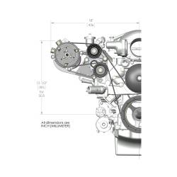 Holley - Holley Performance 20-141 Accessory Drive Bracket Belt Kit for GM LS V8 - Image 3