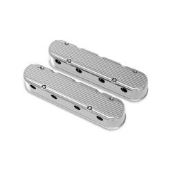 Holley Performance 241-181 Aluminum Valve Cover Set for Buick/Cadillac/Chevy/GMC