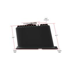 Holley - Holley 241-152 Black M/T Retro Aluminum Valve Covers for 63-89 Chevy/GMC - Image 3