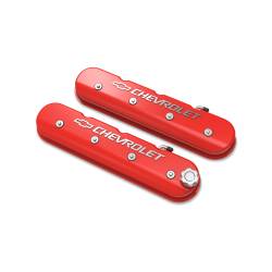 Holley 241-404 Gloss Red Engine Valve Cover for 97-17 Buick/Cadillac/Chevy/GMC