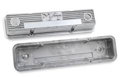 Holley - Holley 241-82 M/T Retro Alu. Valve Covers Polished for 87-55 Buick/Chevy/GMC - Image 2