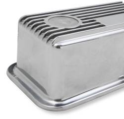 Holley - Holley 241-82 M/T Retro Alu. Valve Covers Polished for 87-55 Buick/Chevy/GMC - Image 4