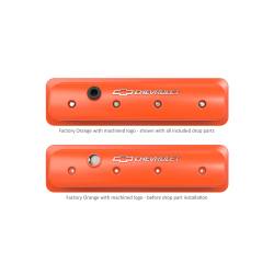 Holley - Holley 241-293 Orange Muscle Series Valve Cover Set for 87-02 Chevy/GMC/Pontiac - Image 2