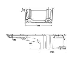 Holley - Holley Perf 302-2BK Blk Engine Oil Pan 63-06 Buick/Chevy/GMC/Jeep/Olds/Pontiac - Image 3