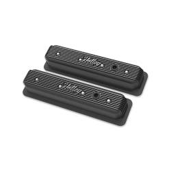 Holley Performance 241-247 Black Engine Valve Covers for 87-02 Chevy/GMC/Pontiac