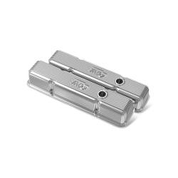 Holley Perf 241-241 Engine Valve Covers Polished for Chevy Small Block