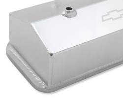 Holley - Holley 241-285 Silv Licensed Track Series Valve Cover for 87-97 Chevy/GMC/Pon - Image 4
