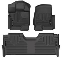 Husky Liners - Husky Liner Weatherbeater Front/Rear Floor Liners Black Ford Super Duty 94061 - Image 1