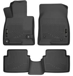 Husky Liners 98651 Weatherbeater Front/Rear Floor Liners Black for Mazda 3