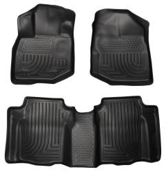 Husky Liners - Husky Liner Weatherbeater Front/Rear Floor Liners Black Honda Fit 98491 - Image 1